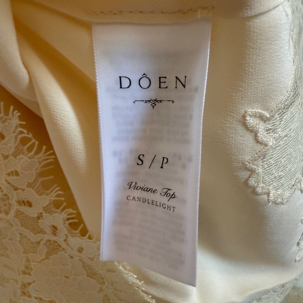 NWT! Doen VIVIANE TOP IN CANDLELIGHT in size S - Picture 4 of 7